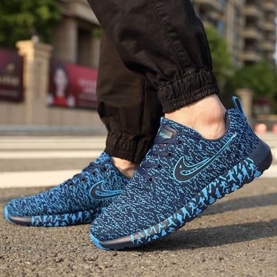 Bleu De Respirant Ete Grande Léger 2017 Chaussures Luxe 47 Taille Baskets Poids Nouvelle Hommes Sneaker Sport Arrivee Marque 4qw6gf