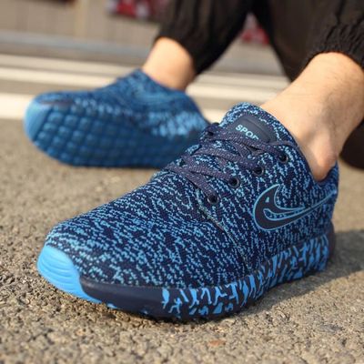 Bleu De Respirant Ete Grande Léger 2017 Chaussures Luxe 47 Taille Baskets Poids Nouvelle Hommes Sneaker Sport Arrivee Marque 4qw6gf