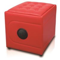 STATION D'ACCUEIL POUF MUSICAL BLUETOOTH MODELE SOFA SOUND RED STATION D'ACCUEIL POUF MUSICAL BLUETOOTH MODELE SOFA SOUND RED