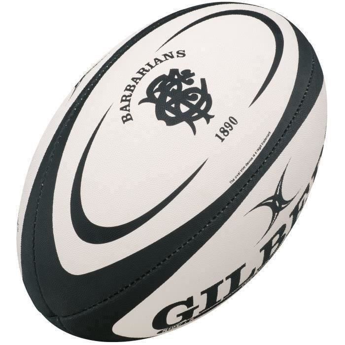 GILBERT Ballon de rugby REPLICA Barbarians Taille 5