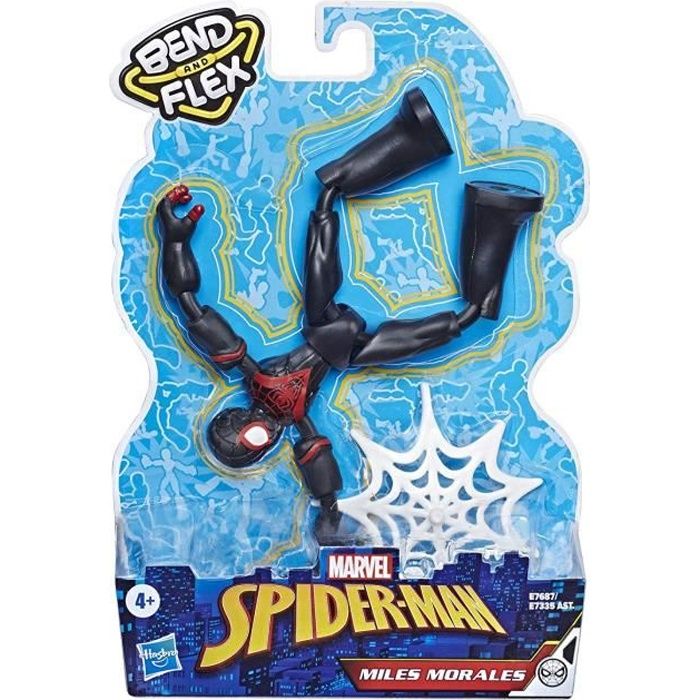 Marvel Spider-Man – Figurine Miles Morales Bend & Flex – 15 cm