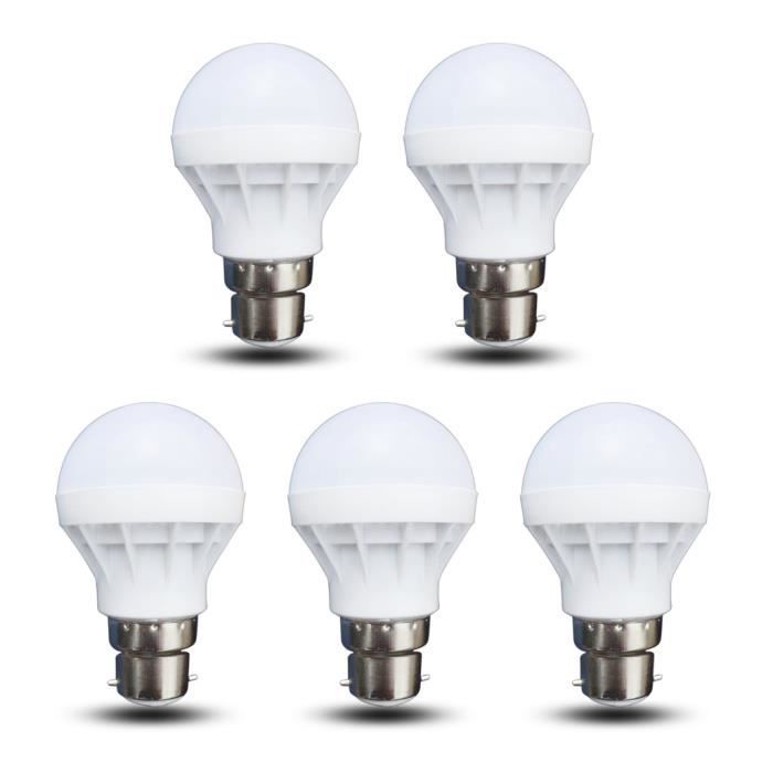 Culot Baïonnette Globe De Led Mini Ampoules B22 À Lot 5w Forme 5 ZOikTuXP