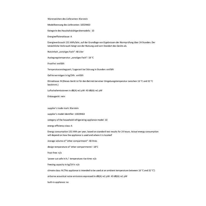 Klarstein Barolo - Cave à vin réfrigérée2