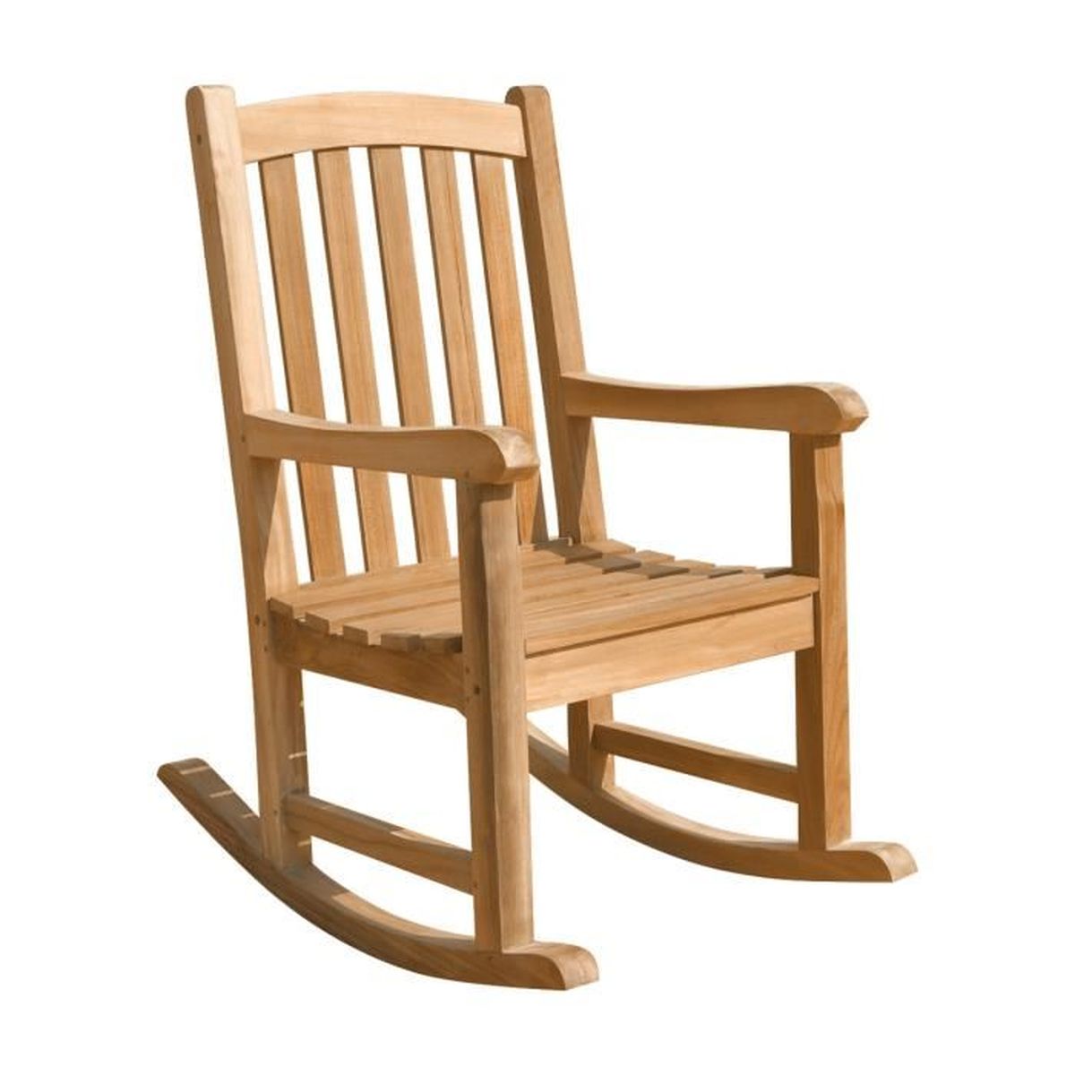 Rocking chair en teck massif  Achat / Vente fauteuil  Cdiscount