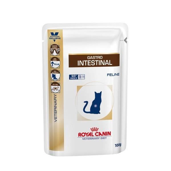Sachets Veterinary Diet Gastro Intestinal pour Chat - Royal Canin - 12x100g