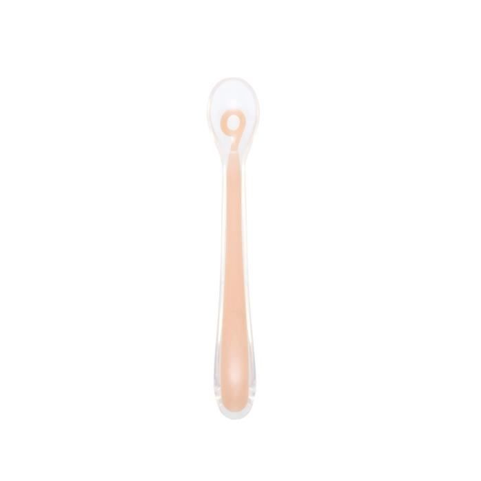 BABYMOOV Baby Spoons - Cuillères Silicone 1er age Pêche