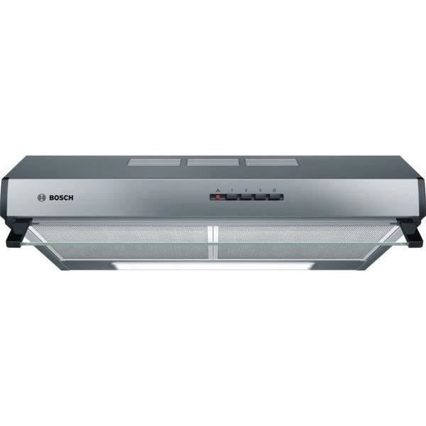 BOSCH DUL63CC50 -Hotte classique murale-Evacuation / Recyclage-350 m3 air / h max en évacuation-72 dB-3 vitesses-L 60 cm-Inox