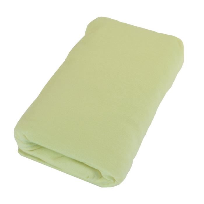 DOUX NID Drap-housse en bambou - Anis - 40x80 cm