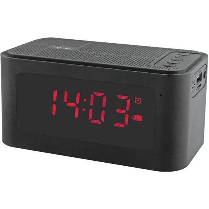 INOVALLEY RV17BTHN Radio Réveil Bluetooth - Noir