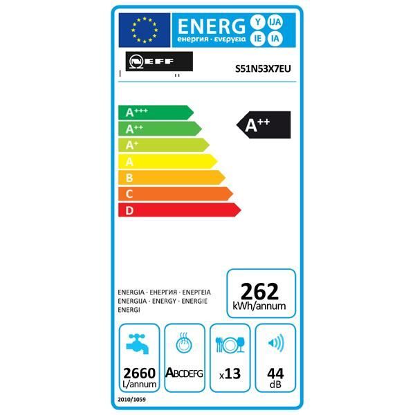 S51N53X7EU  Lave-vaisselle totalement intè