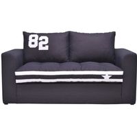 CANAPÉ - SOFA - DIVAN JEFF Canapé droit convertible deplimousse 2 places CANAPÉ - SOFA - DIVAN JEFF Canapé droit convertible deplimousse 2 places