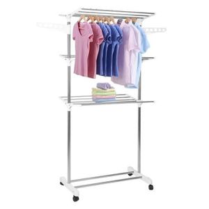 LAVE-LINGE SÉCHANT Keisha 3 ÉTENDOIR À LINGE CINTRE SÉCHOIR EN INOX, 