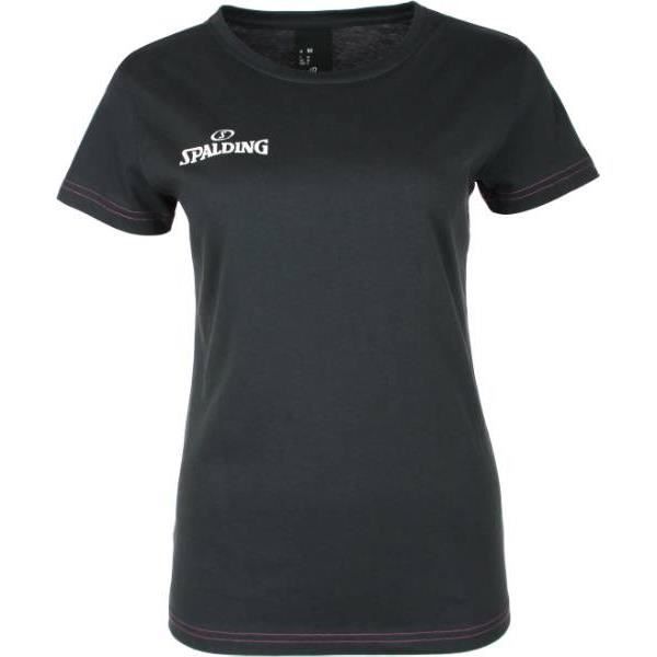 SPALDING T-shirt d'entraînement de basket-ball Team II 4Her - Femme - Noir et rose
