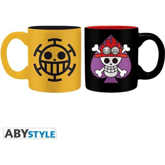 Set de 2 mugs One Punch Man - 2 mugs à espresso - 110 ml - Ace & Trafalgar embl. - ABYstyle