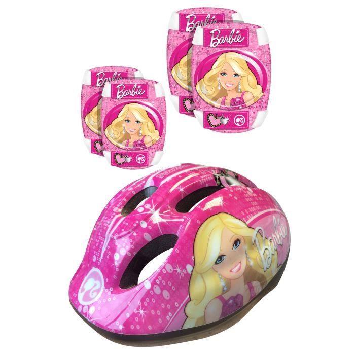 BARBIE Casque + Coudières + Genouillères
