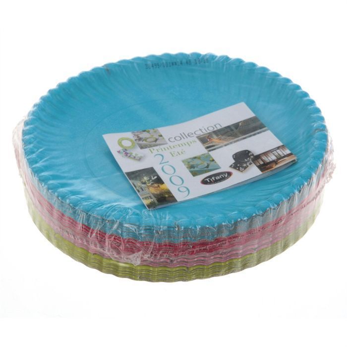 de 40 assiettes en plastique   Achat / Vente ASSIETTE   SERVICE 40