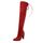 Bottes cuissardes rouges