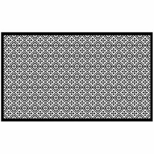 TAPIS Tapis rectangle 100 x 170 cm vinyle vittoria Noir