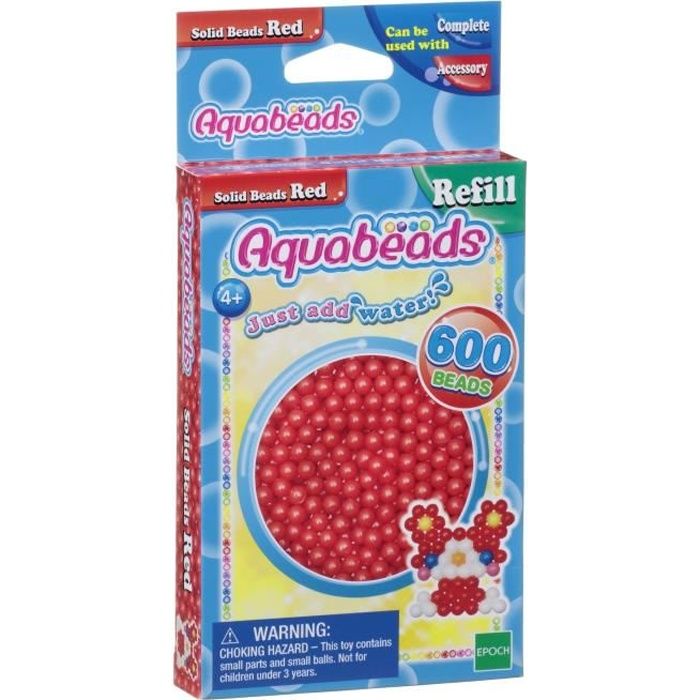 AQUABEADS Perles Classiques Rouges