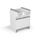TABLE À LANGER FANNY Commode bébé - Blanc / Gris TABLE À LANGER FANNY Commode bébé - Blanc / Gris