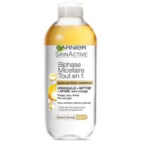 DÉMAQUILLANT NETTOYANT GARNIER Skin Active - Eau Micellaire Biphasé - 400 DÉMAQUILLANT NETTOYANT GARNIER Skin Active - Eau Micellaire Biphasé - 400