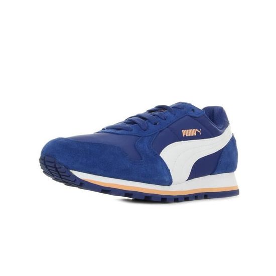 Baskets Puma St Runner Nl Clema Bleu Bleu marine, blanc, orange - Achat / Vente basket Baskets Puma St Runner Nl Clema Bleu Bleu marine, blanc, orange - Achat / Vente basket