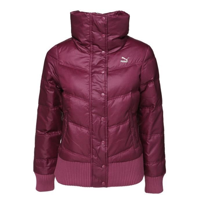 PUMA Veste Matelassée Down - Femme - Bordeaux