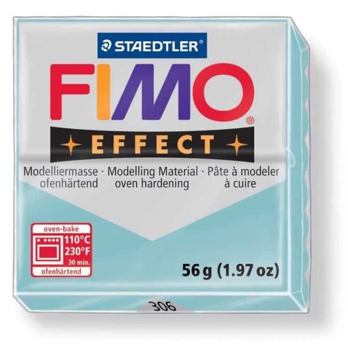FIMO Boite 6 Pieces Fimo Bleu Acier 206