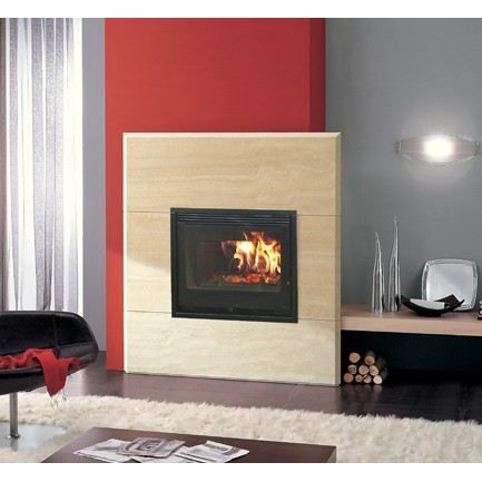 Foyer insert contemporain Turbo Vision Bijou 71   Achat / Vente POELE