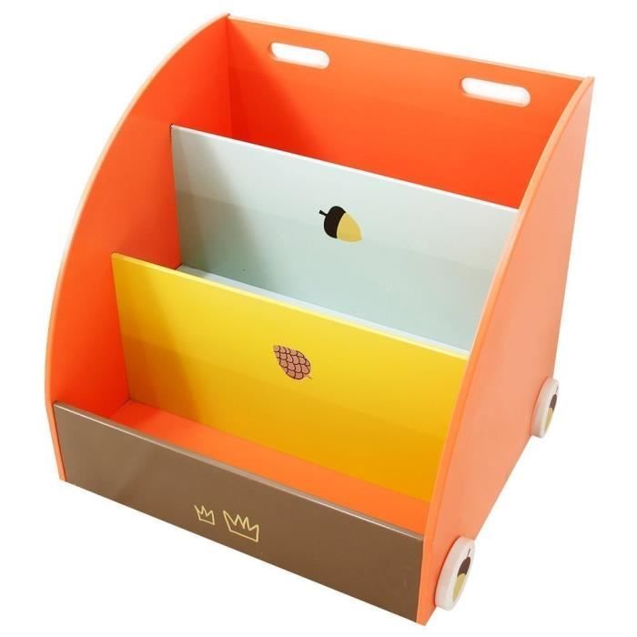 Labebe-Coffre à jouets Bibliothèque à compartiments motif écureuil ... Labebe-Coffre à jouets Bibliothèque à compartiments motif écureuil ...