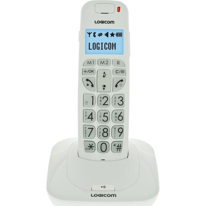 Logicom Confort 150 Solo Téléphone Sans Fil Sans Répondeur Blanc Senior
