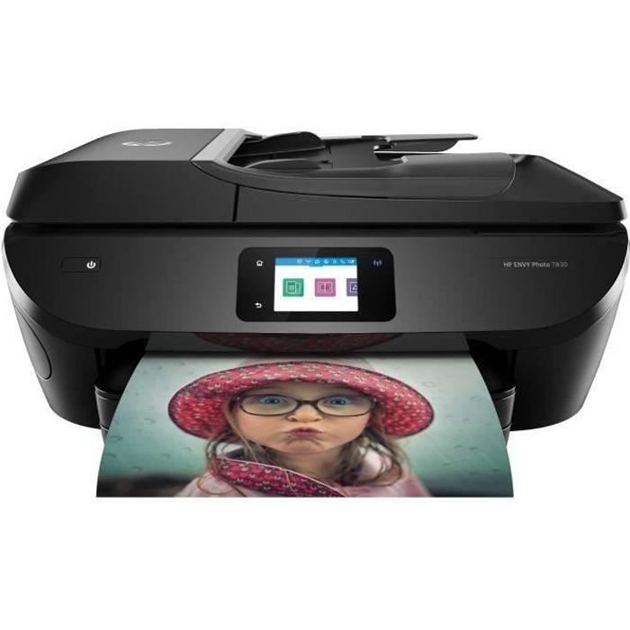 HP Imprimante tout en un Envy Photo 7830 - Eligible Instant Ink 70% d'économies sur l'encre