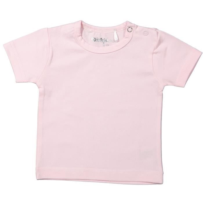 DIRKJE T-shirt Manches Courtes Rose Bébé Fille
