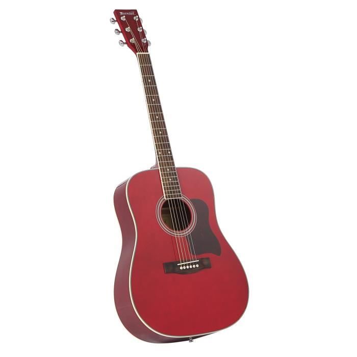 WESTWOOD F-650R Guitare Folk 4/4 Rouge