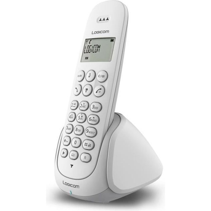 Logicom Aura 150 Solo Téléphone Sans Fil Sans Répondeur Blanc
