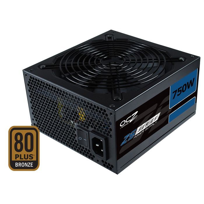 OCZ 750W ZS Series   Alimentation PC 750 Watt   Certification 80+ Plus