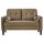 IBRA VELVET Canapé droit fixe 2 places - Velours t