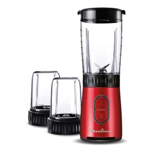MOULINEX LM133510 - Mix & Drink mini blender + hachoir et moulin ? épices