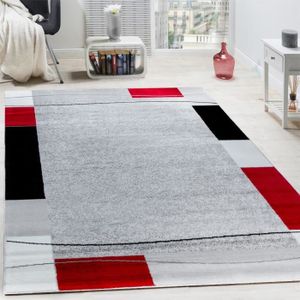 TAPIS Tapis De Créateur Contemporain à Lignes Et Carreau