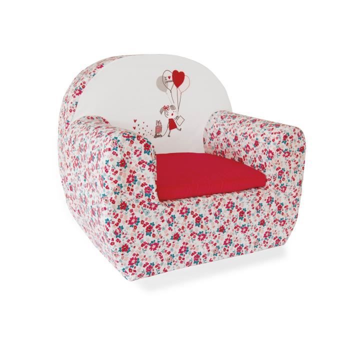 ABSORBA Canapé déhoussable London fille - 100% coton - 43,5x47x35 cm