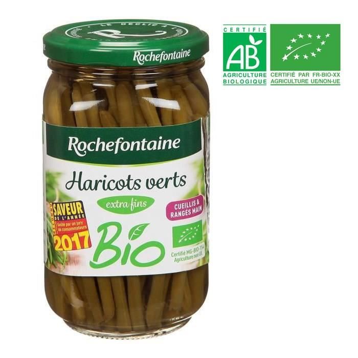 Bocal de Haricots verts extra fins - Bio - 180g
