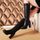 GLAM®Femmes Genou Haute Bottes Doux pu En Cuir De