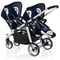 POUSSETTE BREVI Poussette Double Ovo Twin - Marine POUSSETTE BREVI Poussette Double Ovo Twin - Marine