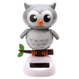 Solar-animal bouge-animal bouge-Hibou solaire-Hibou bouge-personnage bouge-Deco auto-DECO