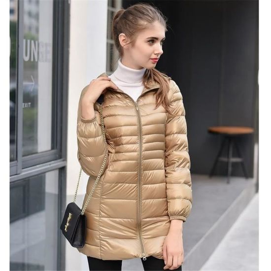 Nik Chaud Femmes Plus Cachemire Confortable Loisirs De Doudoune Couleur Mode Doudounes Longue Vetement Au Hiver Garde pprTwU