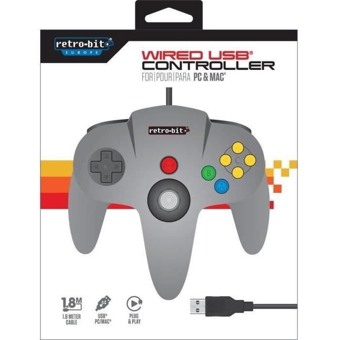 Manette Retro-Bit N64 pour PC