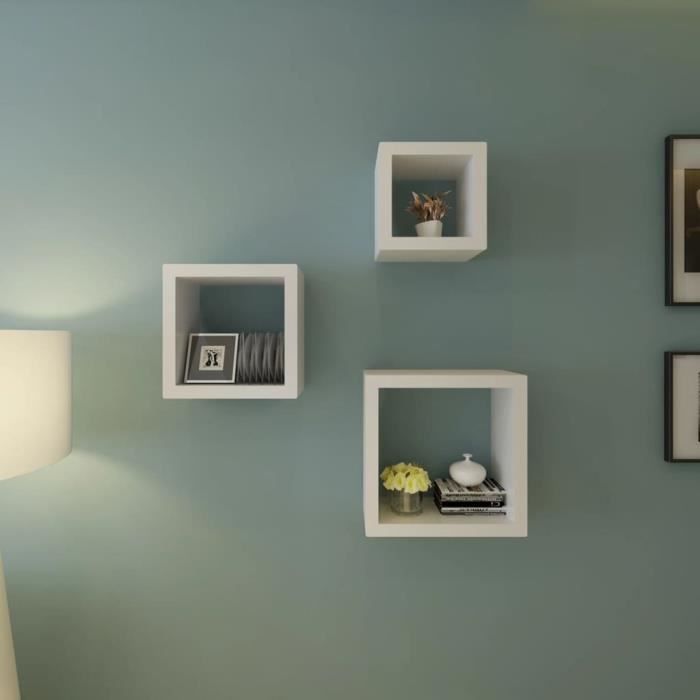 Etagere Murale Cube Blanc Achat Vente Pas Cher