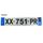 Plaque Immatriculation AUTO Plexiglass - Nouvelle