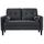 IBRA VELVET Canapé droit fixe 2 places - Velours g