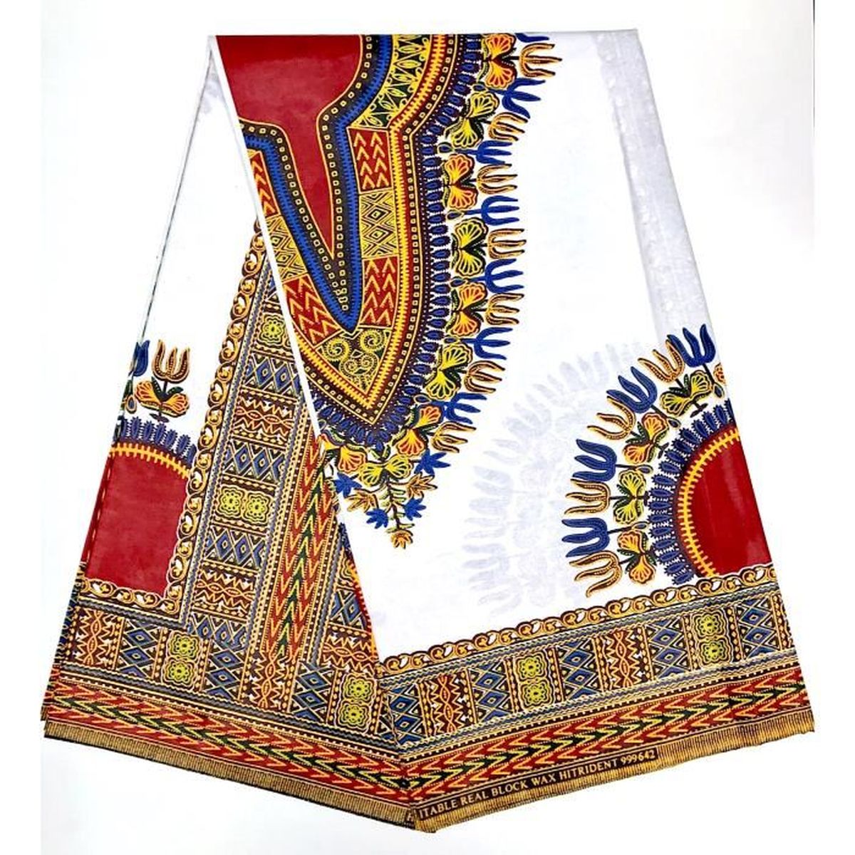 Chemisier Dashiki Afrique Unisexe 100% Coton Imprimé Tribal - Taille Unique
